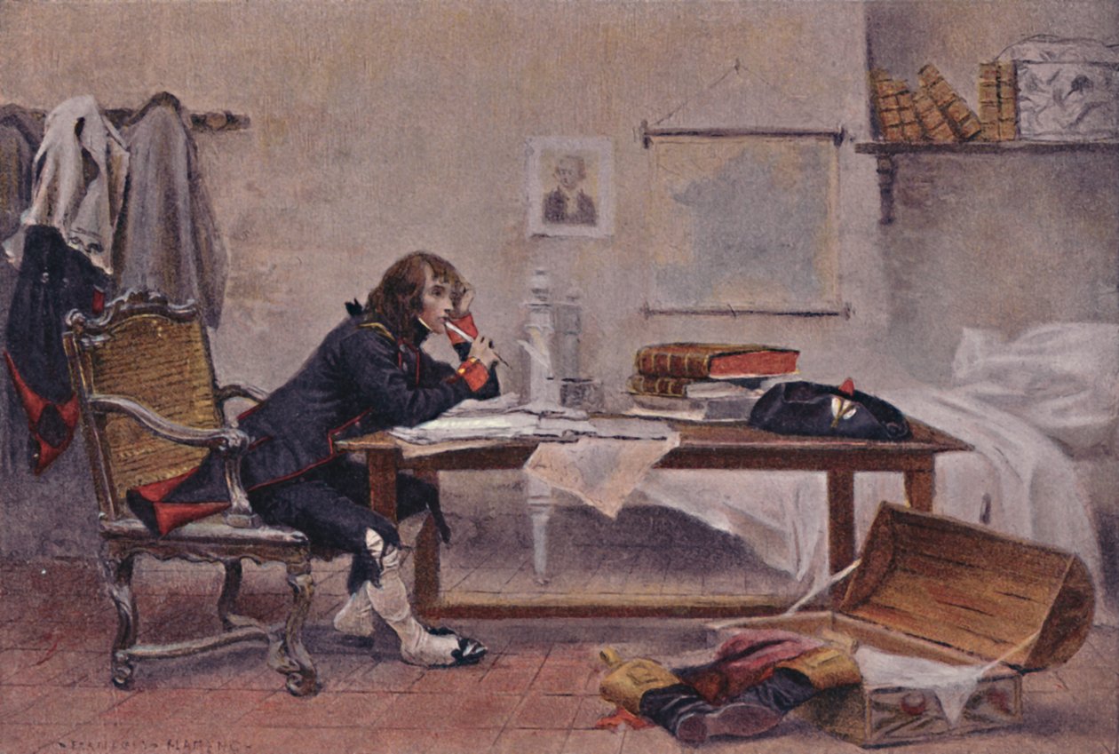 Bonaparte Auxonne-ban, 1788, 1896. alkotó: Unbekannt