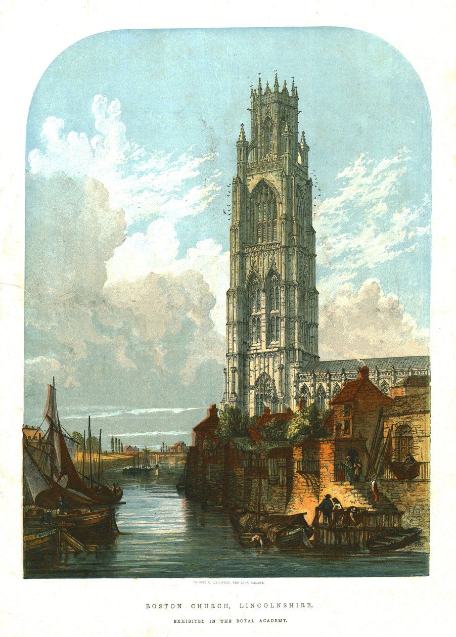 Boston Church, Lincolnshire, 1856. alkotó: Unbekannt