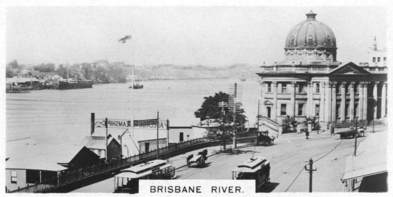 Brisbane River, Queensland, Ausztrália, 1928 alkotó: Unbekannt