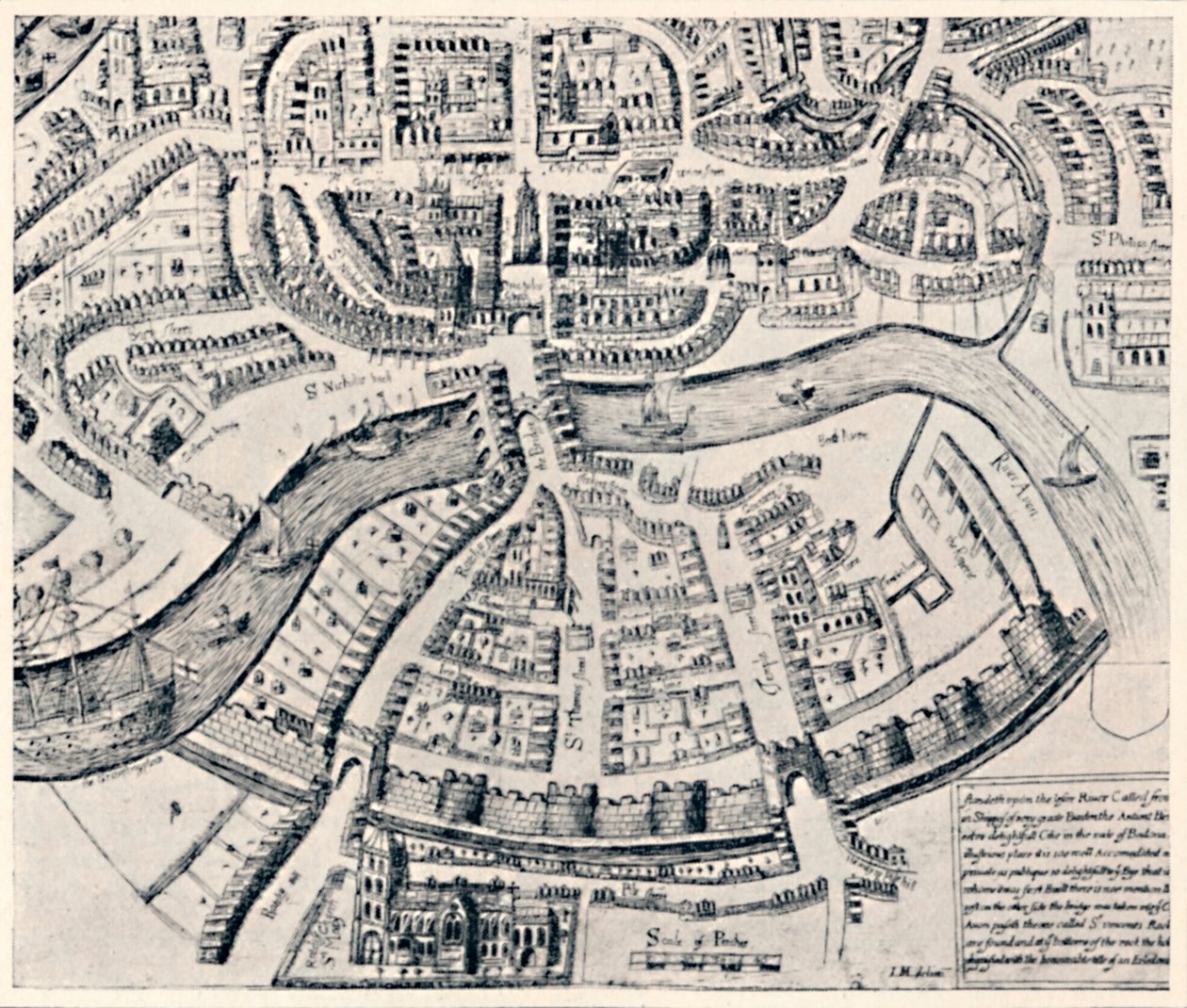 Bristol 1670-ben, 1670-ben, 1903-ban alkotó: Unbekannt