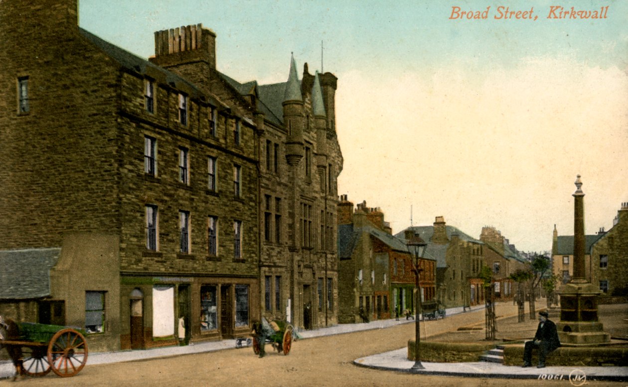 Broad Street, Kirkwall, Orkney, Skócia, XX. század alkotó: Unbekannt