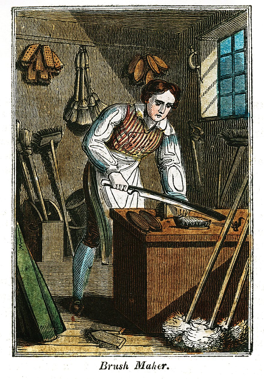 Ecsetkészítő, 1823 alkotó: Unbekannt