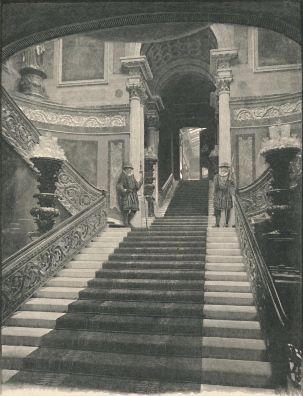 Buckingham-palota: A nagy lépcsőház, 1886 alkotó: Unbekannt