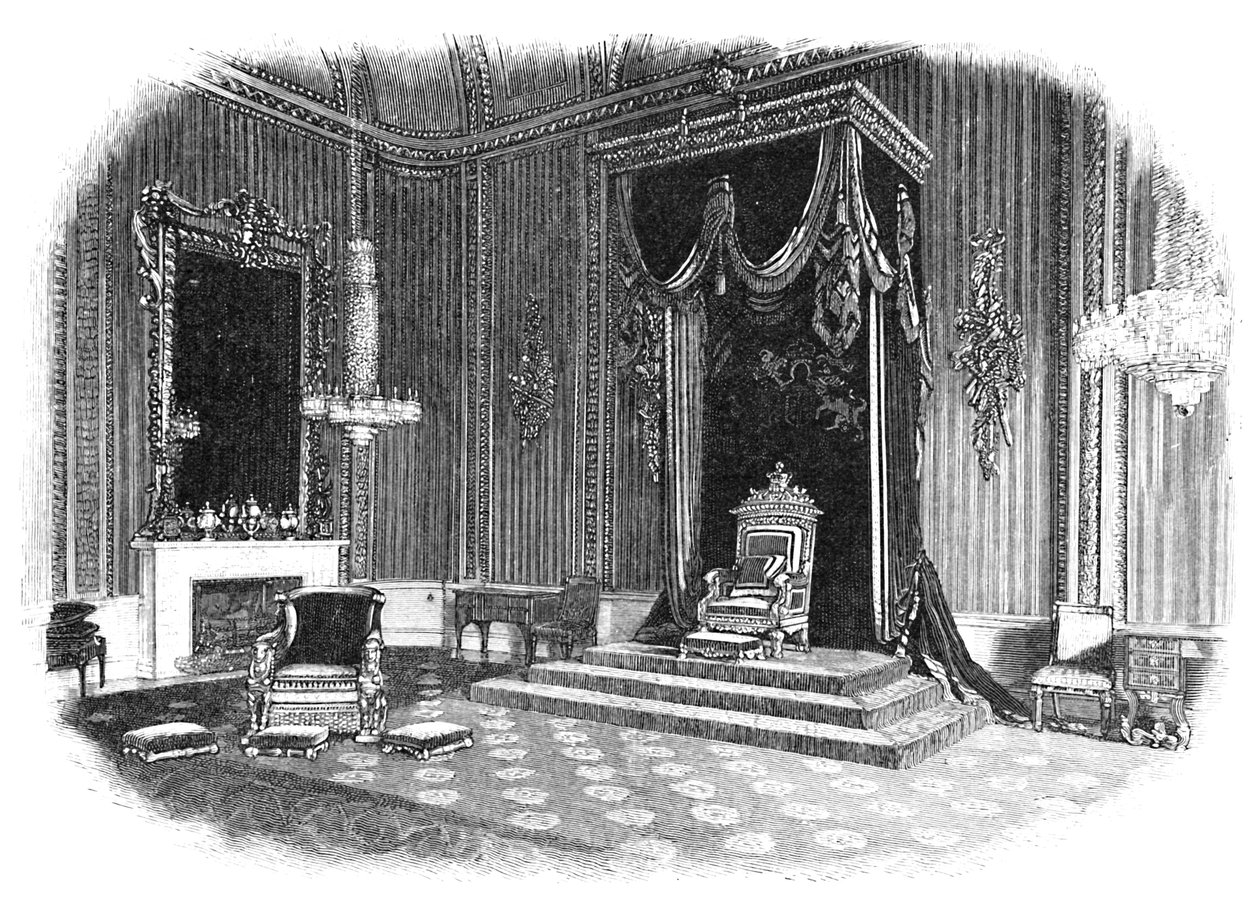 Buckingham-palota: A trónterem, 1886 alkotó: Unbekannt