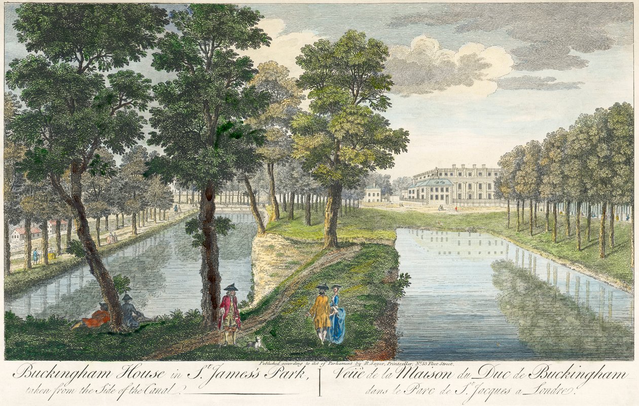 „Buckingham-palota a St James Parkban”, London, 1750 alkotó: Unbekannt