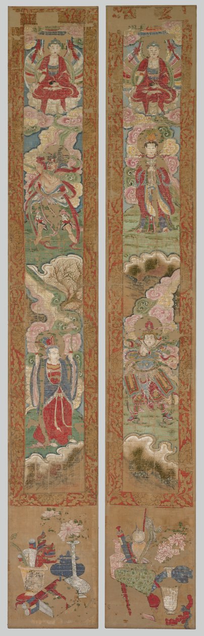 Buddhista panel, 1300-as évek. alkotó: Unbekannt