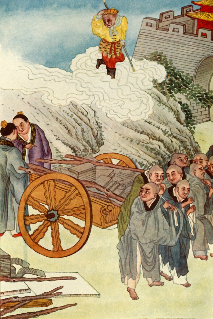 "Buddhisták mint rabszolgák a lassú kocsik országában", 1922. alkotó: Unbekannt