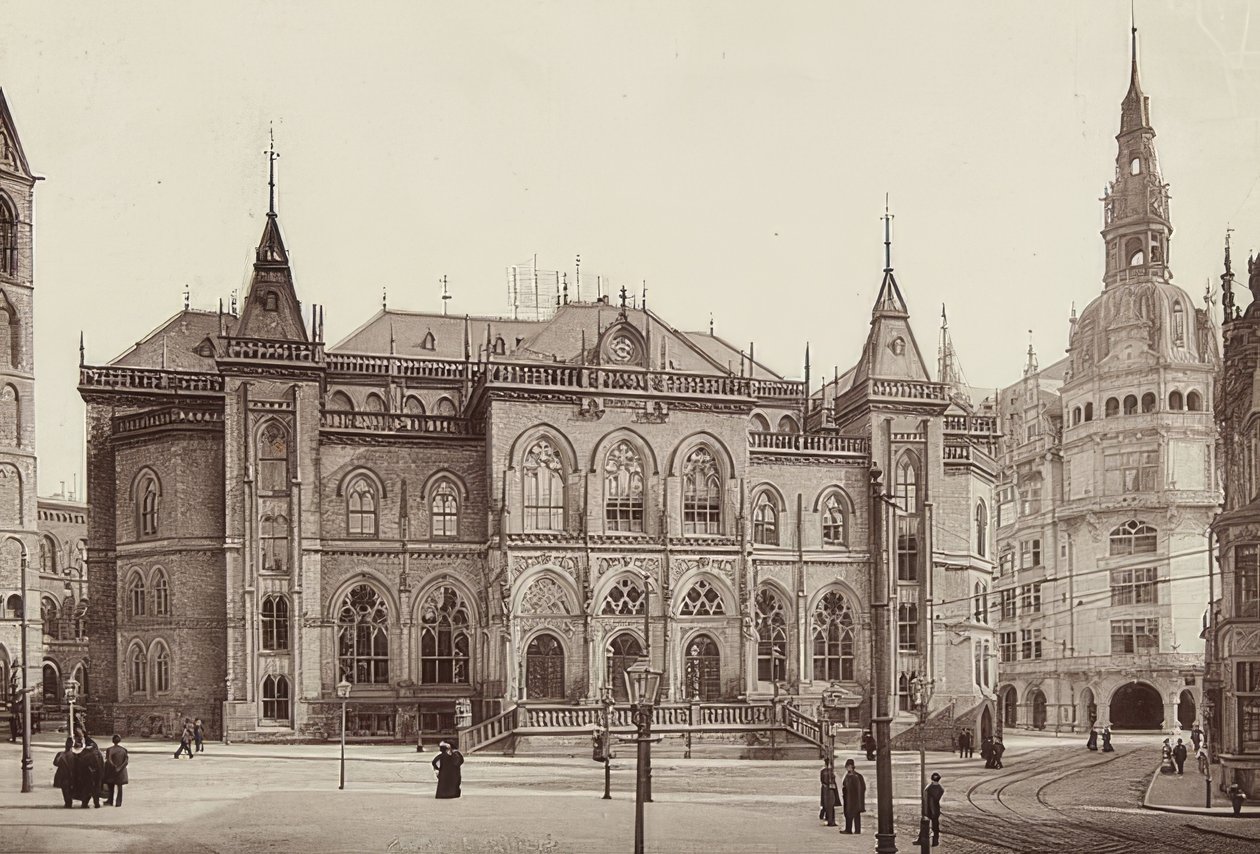 Tőzsdeépület Brémában. 1900 körül alkotó: Unbekannt