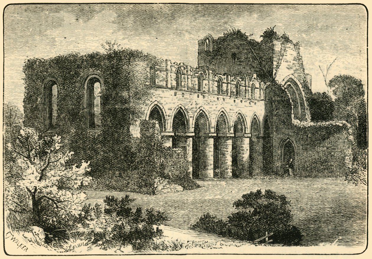 Buildwas Abbey, 1898. alkotó: Unbekannt