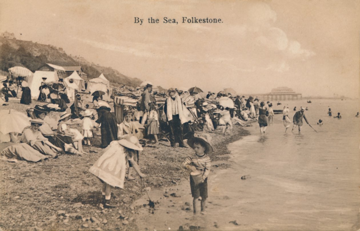 A tenger mellett, Folkestone, 19. század vége – 20. század eleje alkotó: Unbekannt