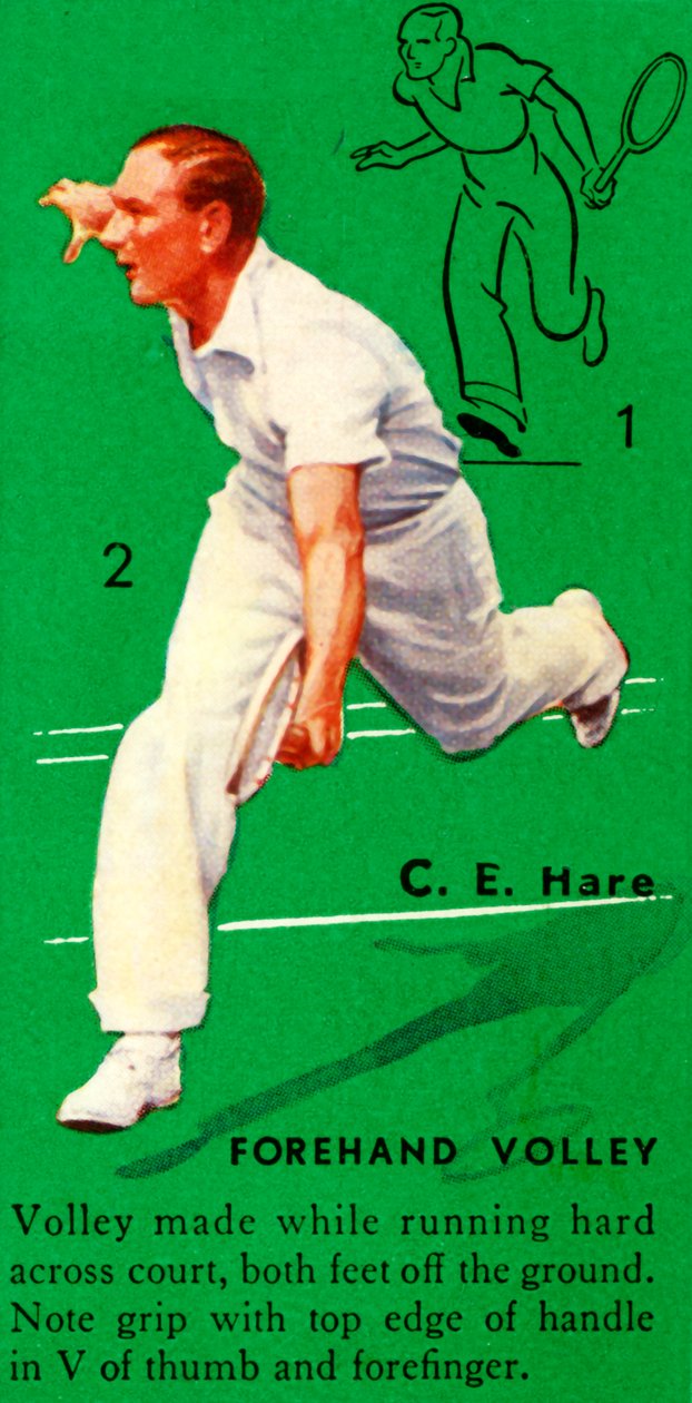 C. E. Hare – Forehand Volley, 1935. alkotó: Unbekannt