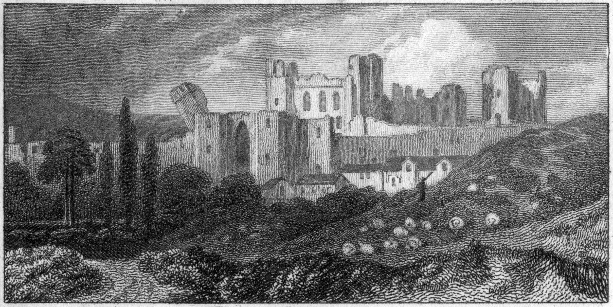 Caerphilly kastély, Wales, 19. század alkotó: Unbekannt