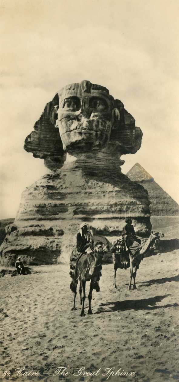 Kairó – A Nagy Szfinx, c1918-c1939. alkotó: Unbekannt