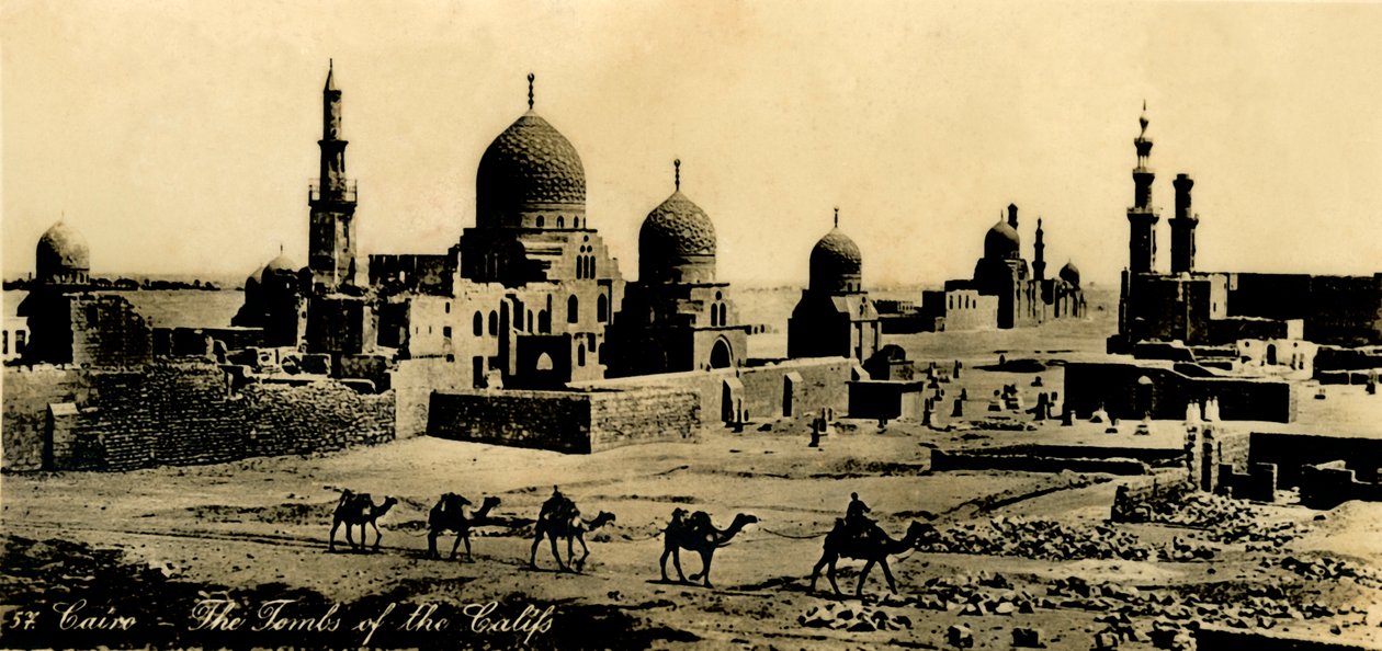 Kairó – A kalifiak sírjai, c1918-c1939. alkotó: Unbekannt