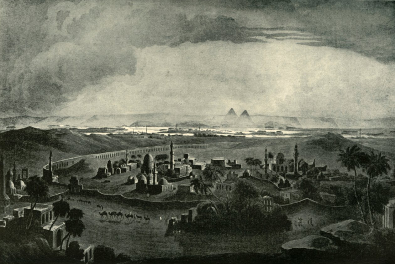 Kairó és a piramisok, 19. század eleje, 1901. alkotó: Unbekannt