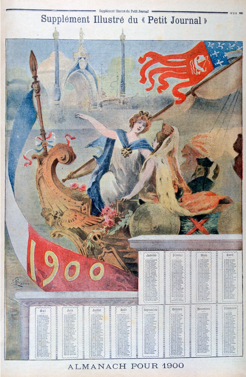 1900-as naptár alkotó: Unbekannt