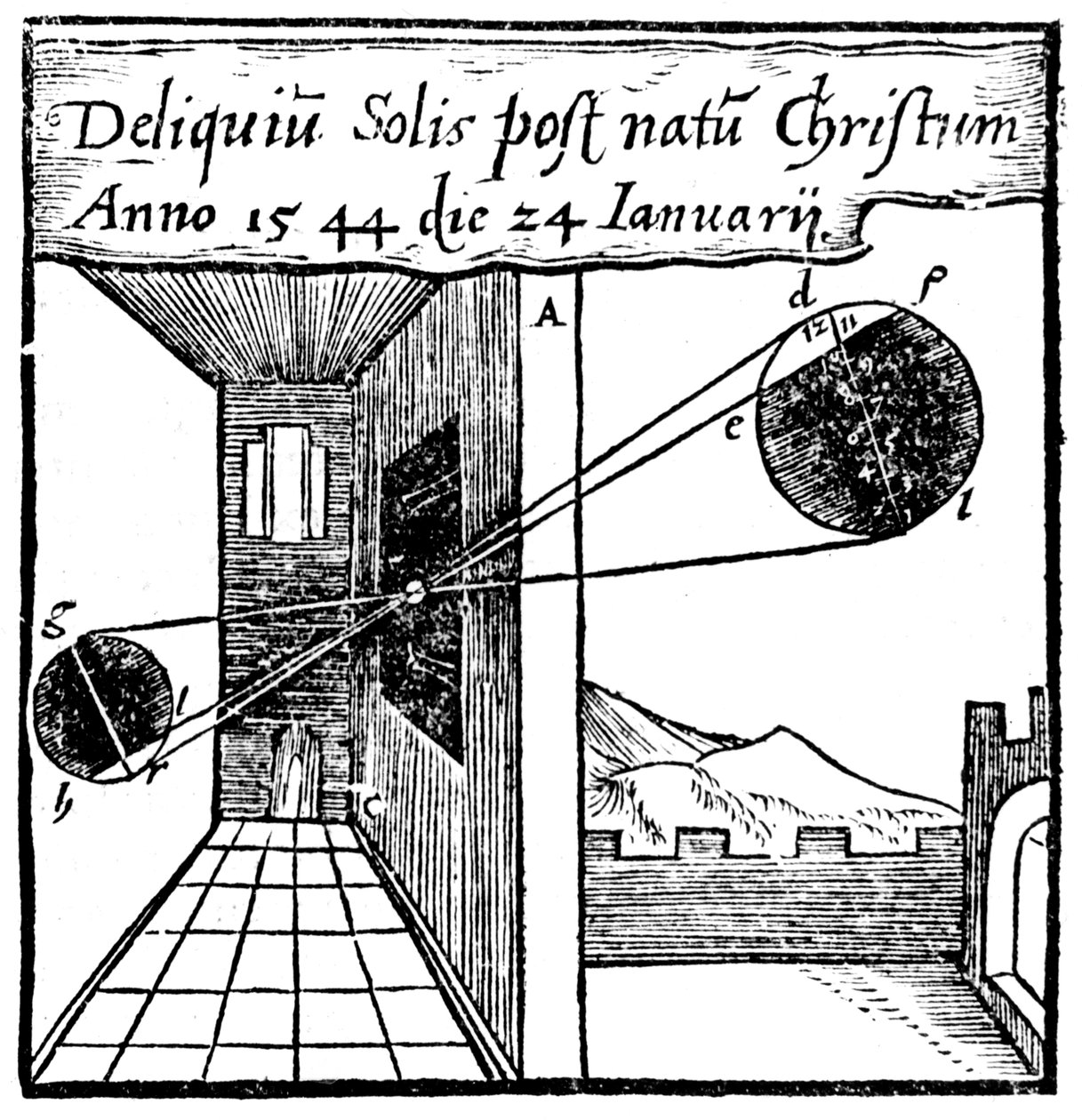 Camera obscura, 1561 alkotó: Unbekannt