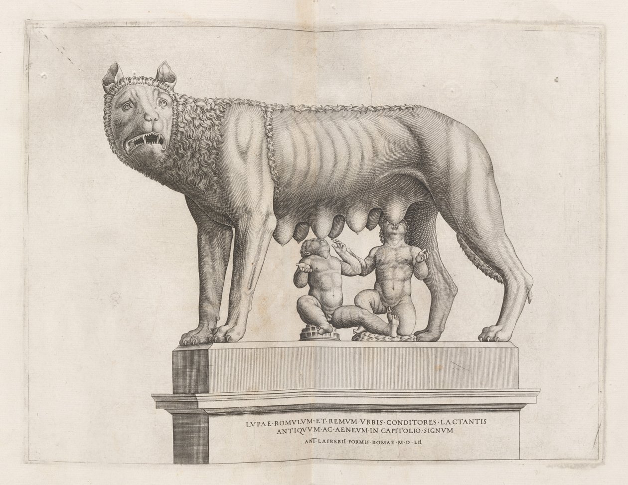 Capitolium Farkas Romulusszal és Remusszal, 1552. alkotó: Unbekannt