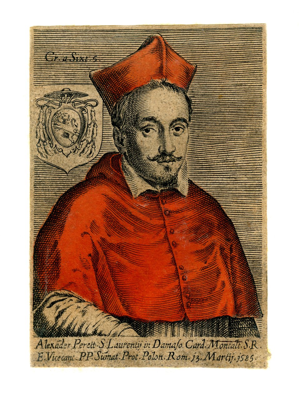 Alexander Perett bíboros, 1585 alkotó: Unbekannt