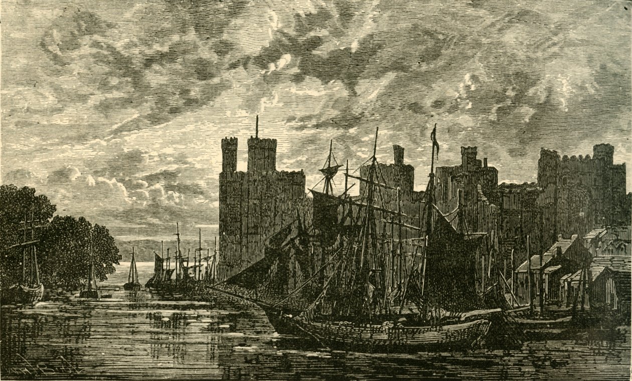 Carnarvon kastély, 1898. alkotó: Unbekannt