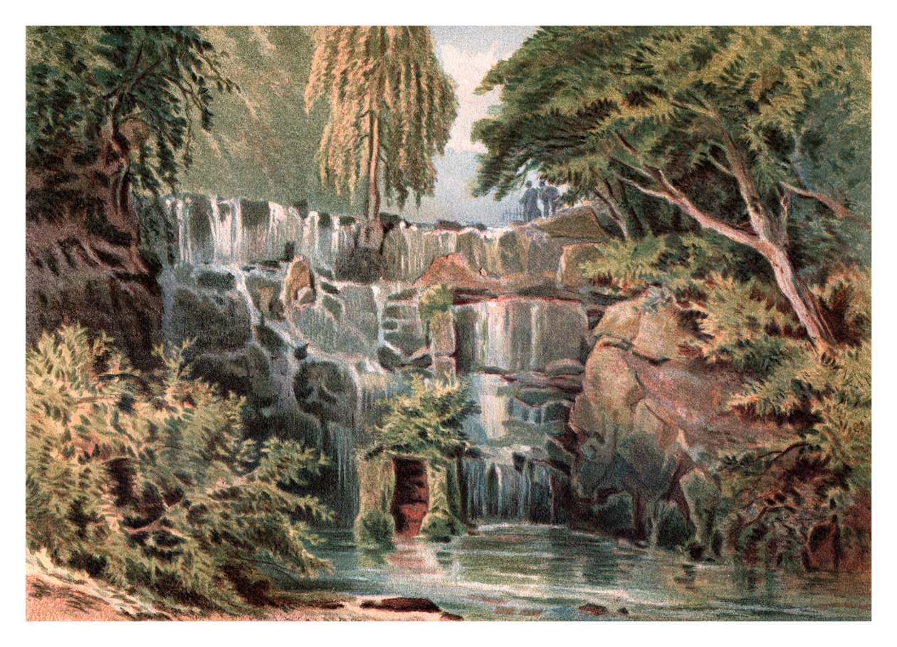 Cascade a Virginia Water-nél, 1880 alkotó: Unbekannt