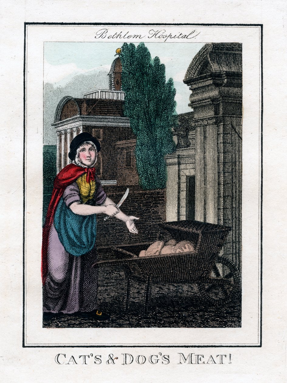 Cats and Dogs Meat!, Bethlem Hospital, London, 1805 alkotó: Unbekannt
