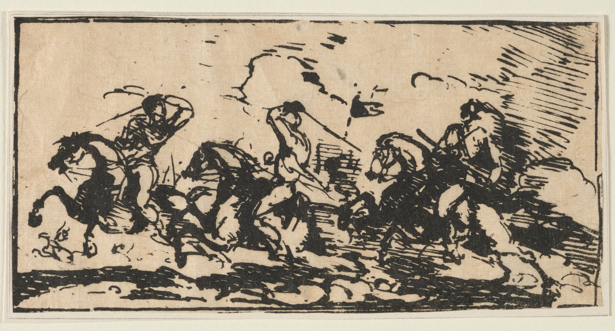 Lovassági csata, c. 1803. alkotó: Unbekannt