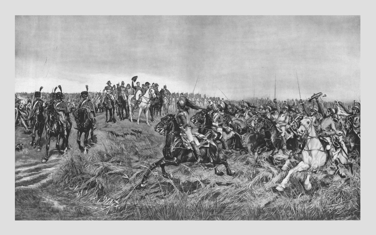 A francia Cuirassiers vádja, 19. század vége. alkotó: Unbekannt