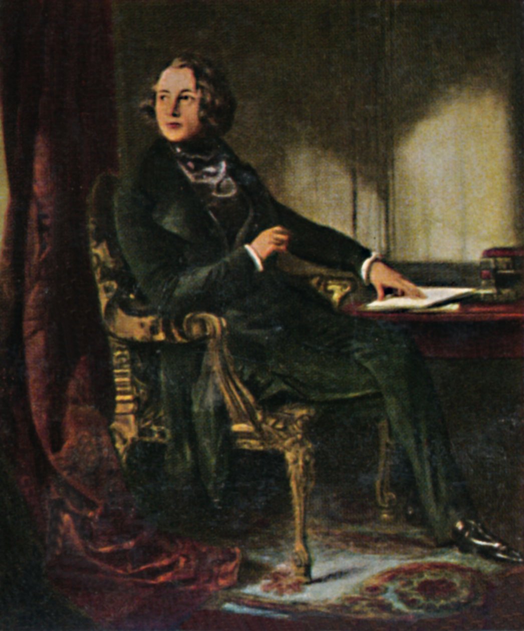 Charles Dickens 1812-1870. - Maclise festménye, 1934. alkotó: Unbekannt