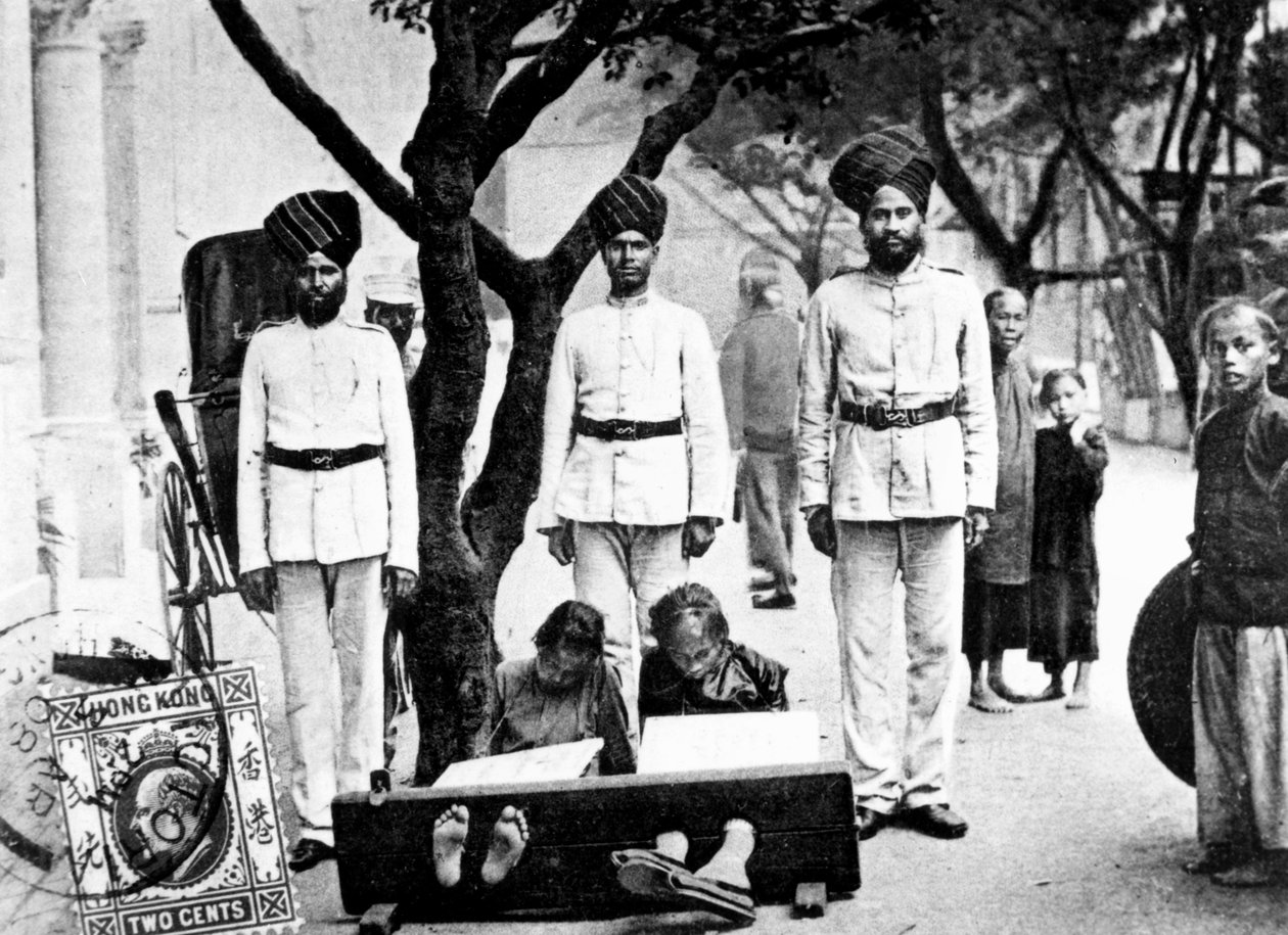 Gyermekek a készletekben, Hong Kong, 1908 alkotó: Unbekannt