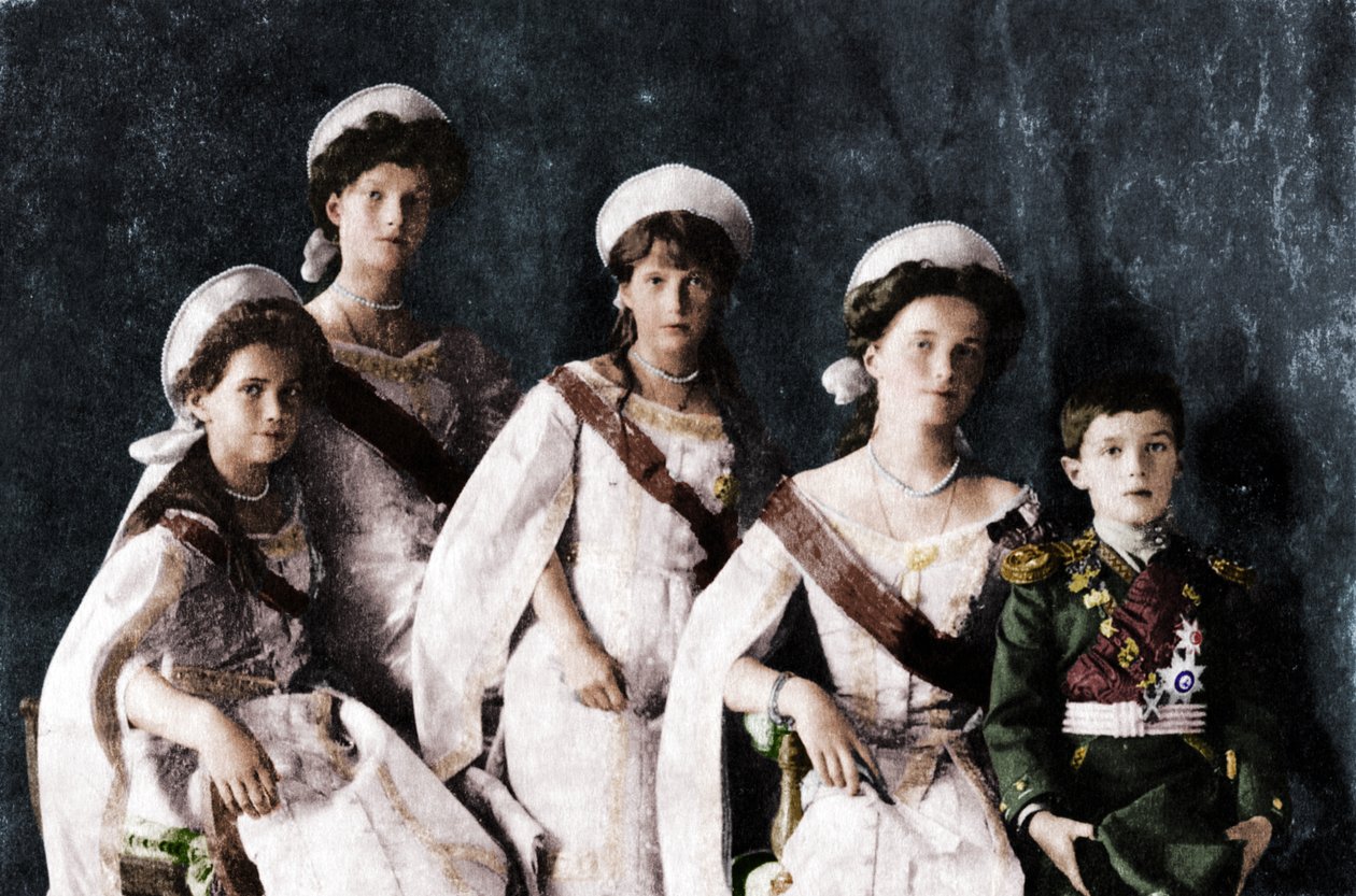Miklós orosz cár gyermekei, 1910. alkotó: Unbekannt