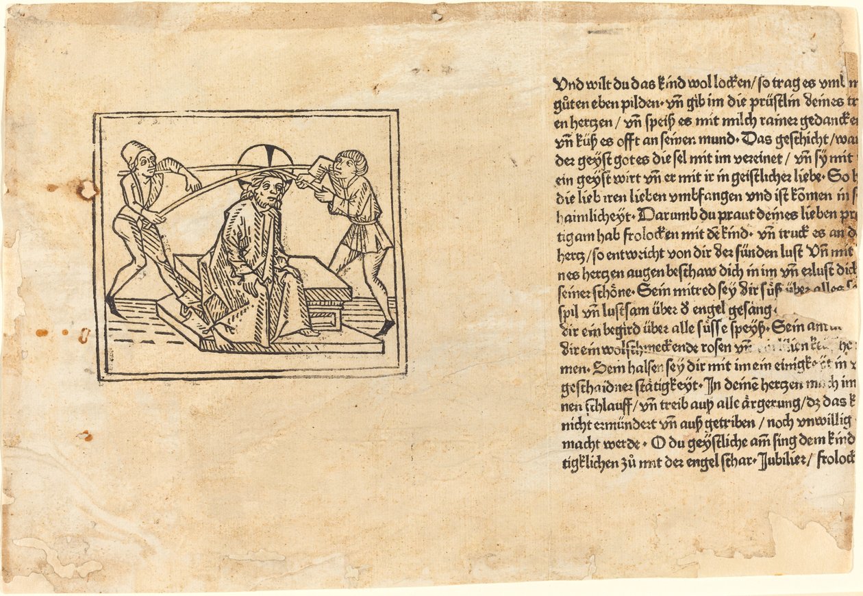 A tövisekkel megkoronázott Krisztus, 1477. alkotó: Unbekannt