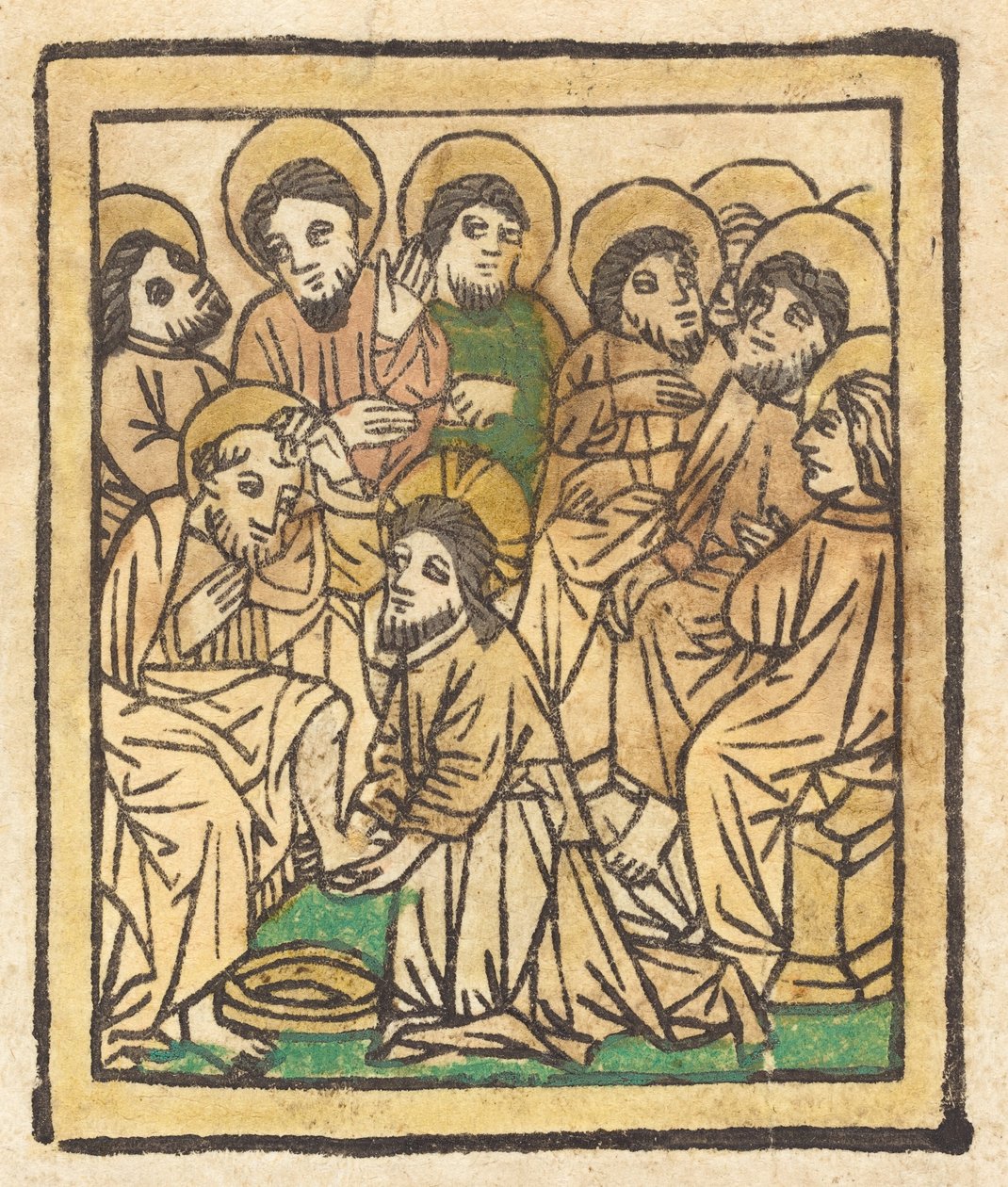 Krisztus az apostolok lábát mosva c. 1490. alkotó: Unbekannt