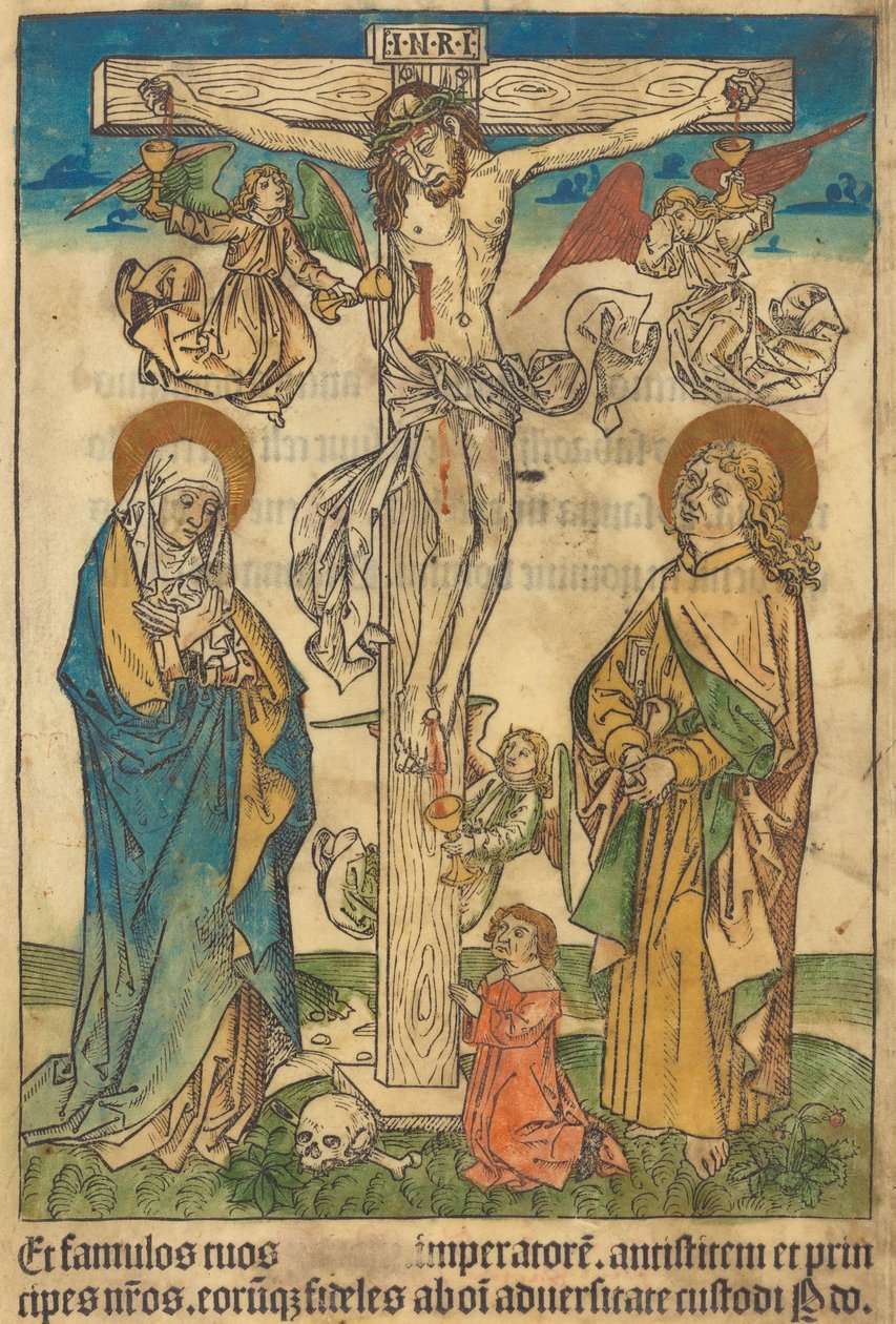 Krisztus a kereszten angyalokkal, c. 1490. alkotó: Unbekannt