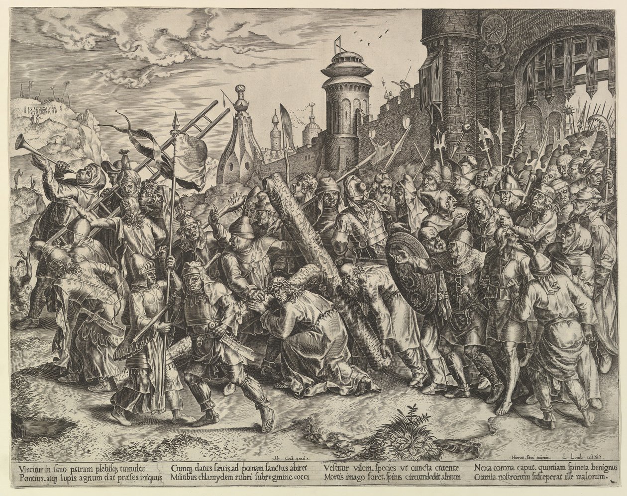 Krisztus a golgotai úton, kb. 1560. alkotó: Unbekannt
