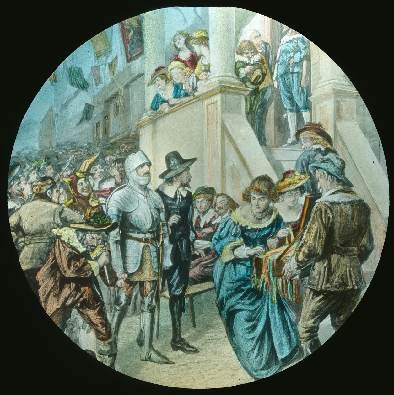 Christian és Faithful áthalad a Vanity Fair-en, 1910. alkotó: Unbekannt