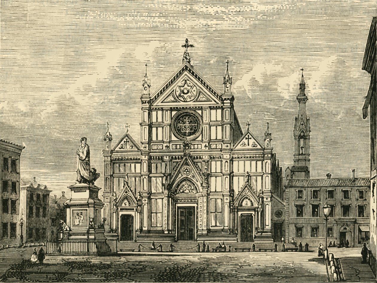 Santa Croce templom, Firenze, 1890. alkotó: Unbekannt