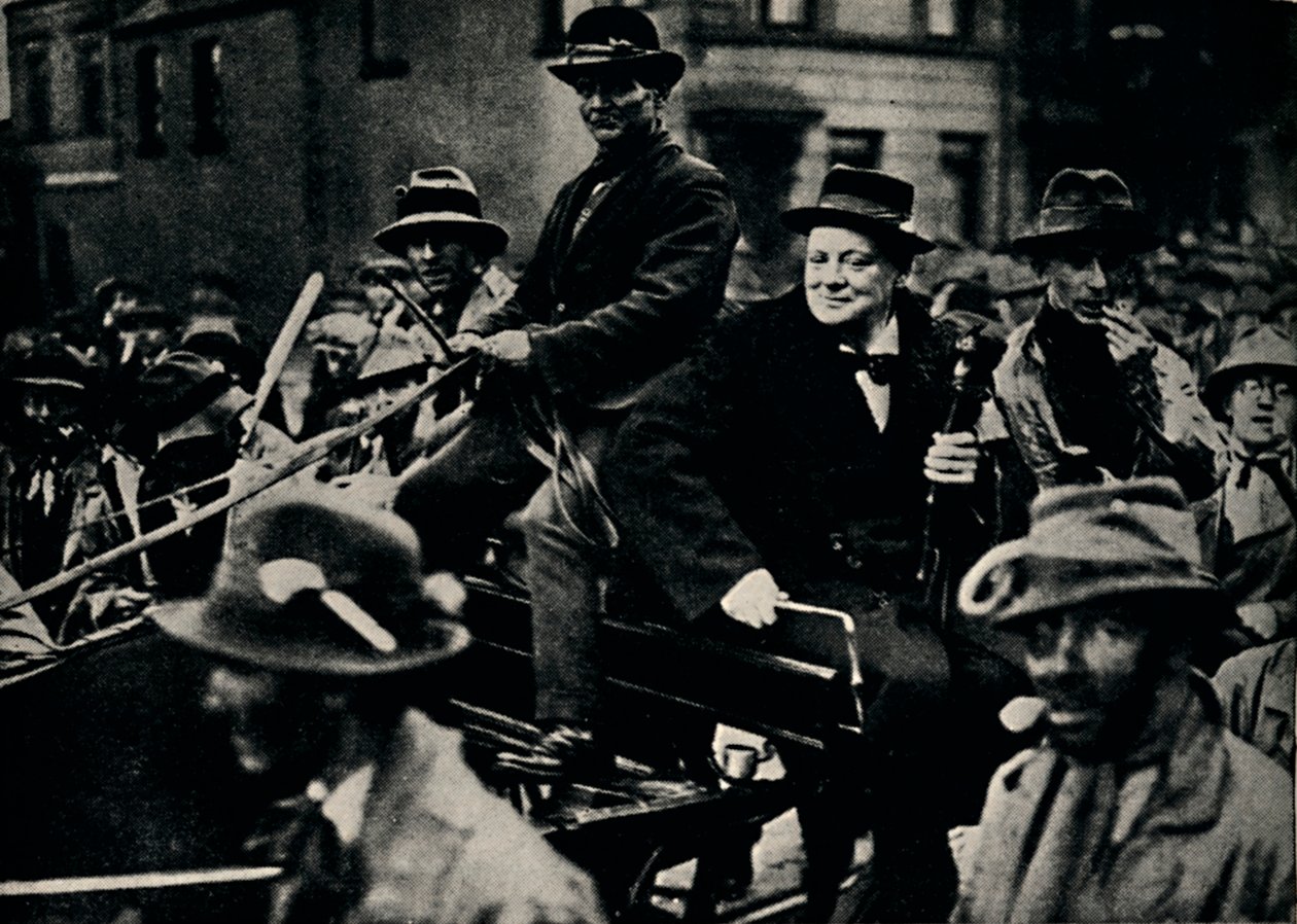 Churchill ismét Belfastban, 1926, 1945. alkotó: Unbekannt