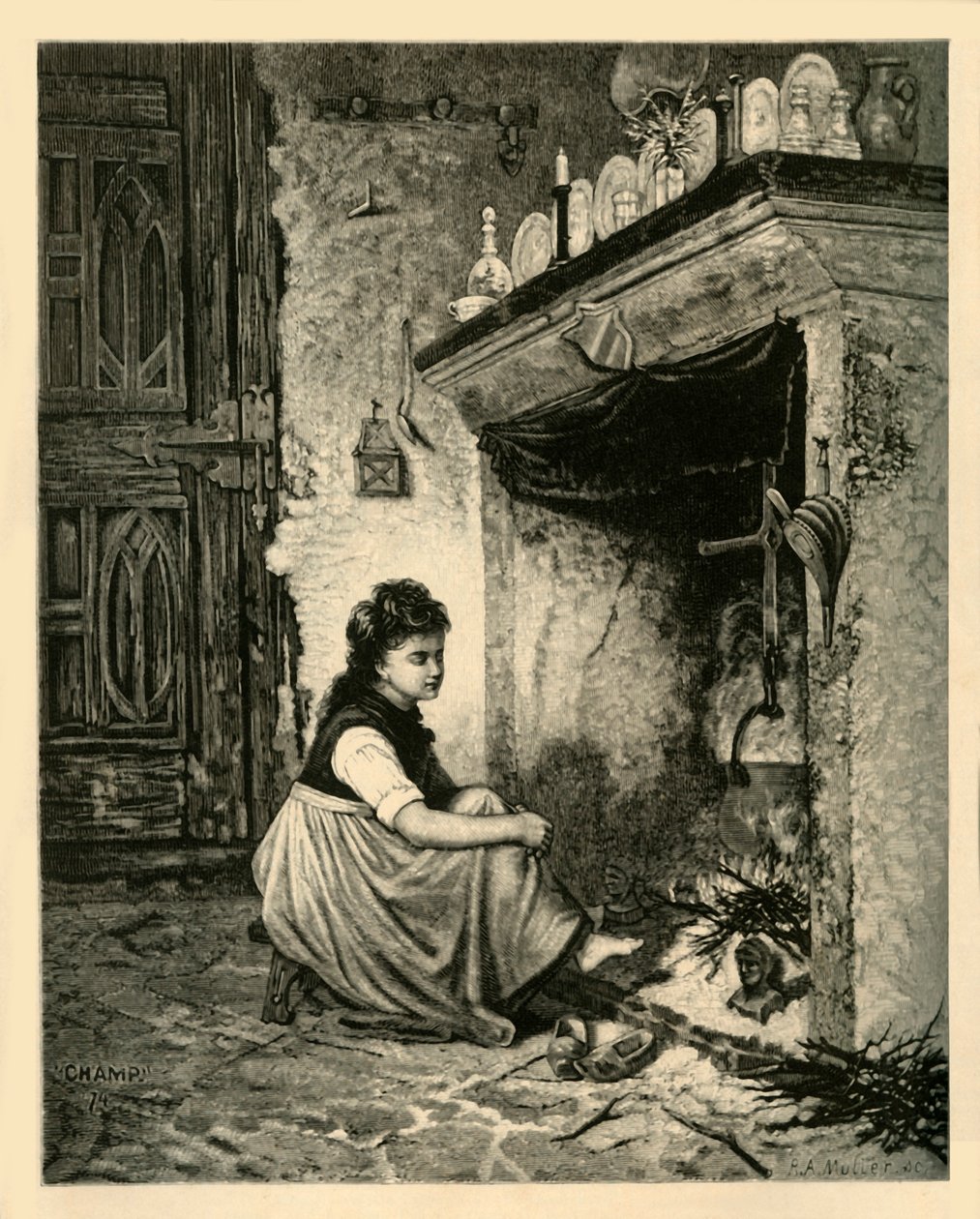 Hamupipőke, 1883. alkotó: Unbekannt
