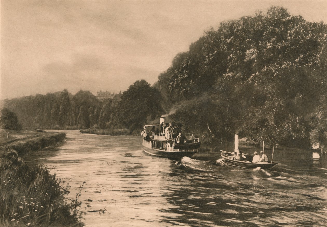 Cliefden Reach, 1902 alkotó: Unbekannt