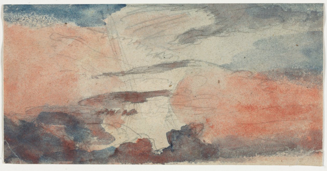 Felhőtanulmány, 1800-as évek. alkotó: Unbekannt