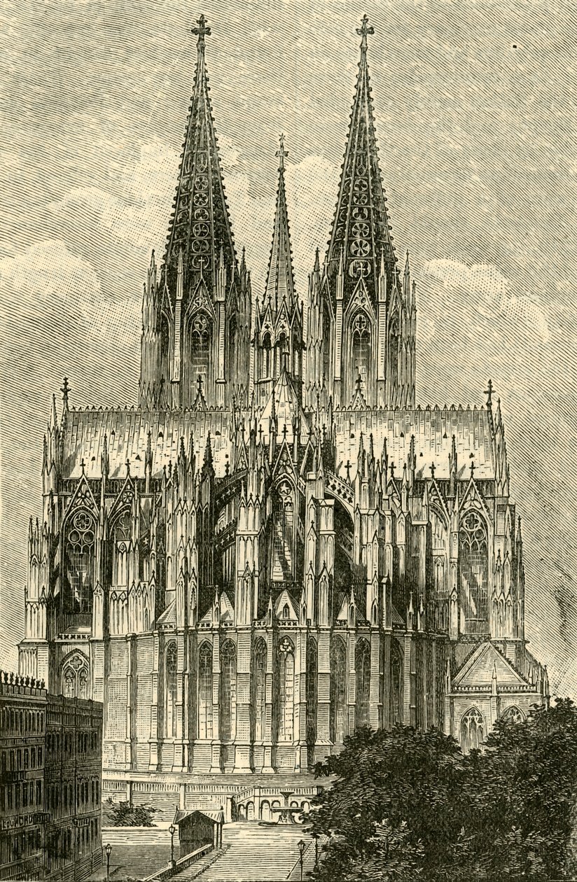 Kölni dóm, keletről, 1890. alkotó: Unbekannt