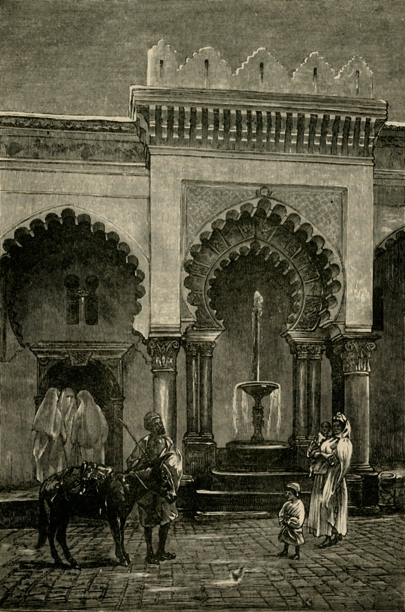 Djamaa-El-Kebir mecset oszlopcsarnoka, Algír, 1890. alkotó: Unbekannt