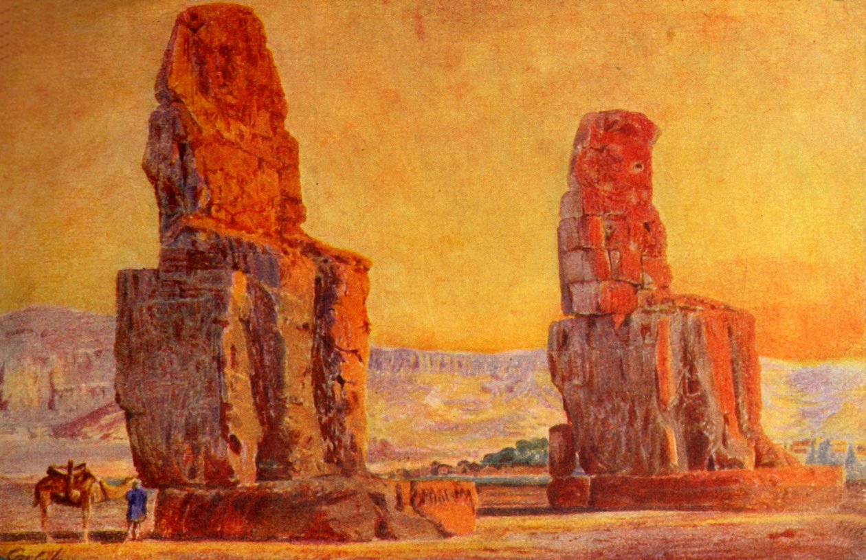 Thébai kolosszus, c1918-c1939. alkotó: Unbekannt