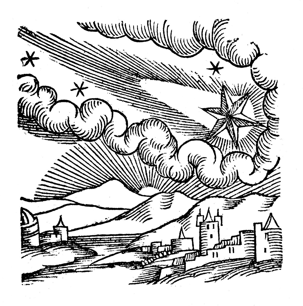 Az 1456-os Halley-üstökös, 1557 alkotó: Unbekannt