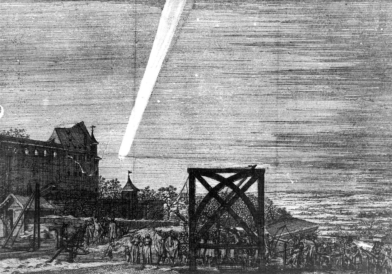 1680. decemberi Kirch-üstökös, 1681 alkotó: Unbekannt