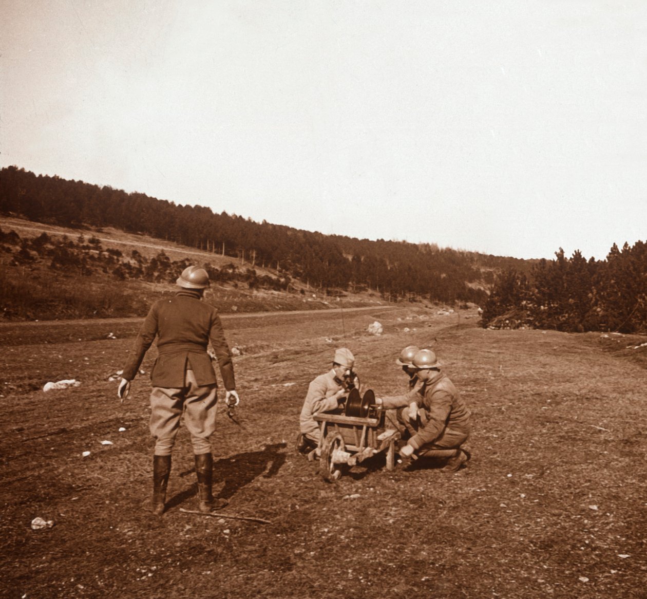 Communications, Genicourt, Észak-Franciaország, c1914-c1918 alkotó: Unbekannt