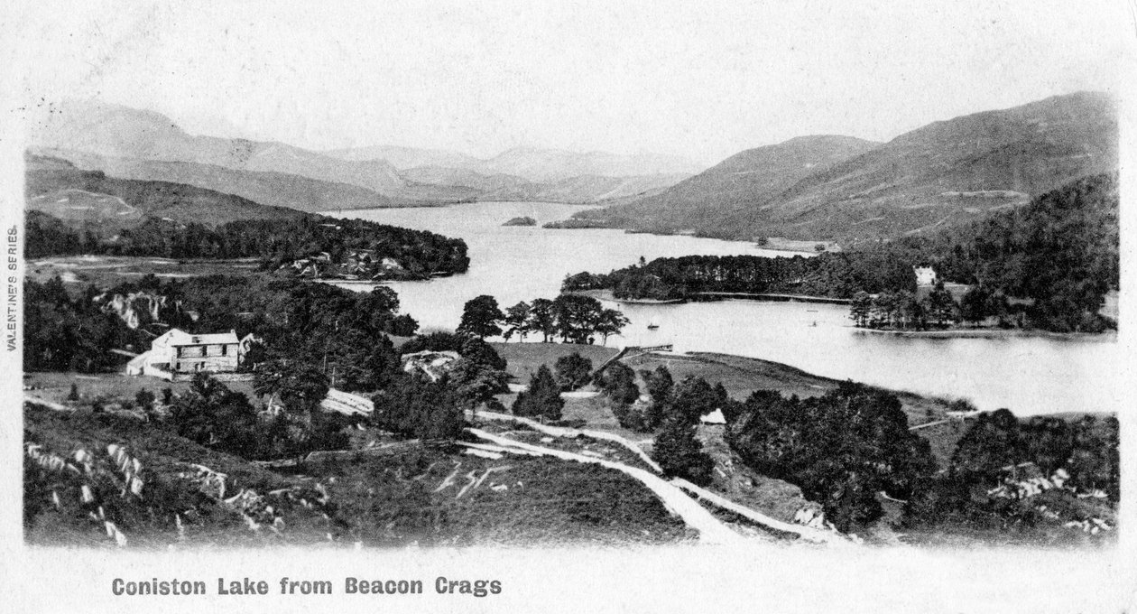 Coniston Lake, Lake District, Cumbria, 1902 alkotó: Unbekannt