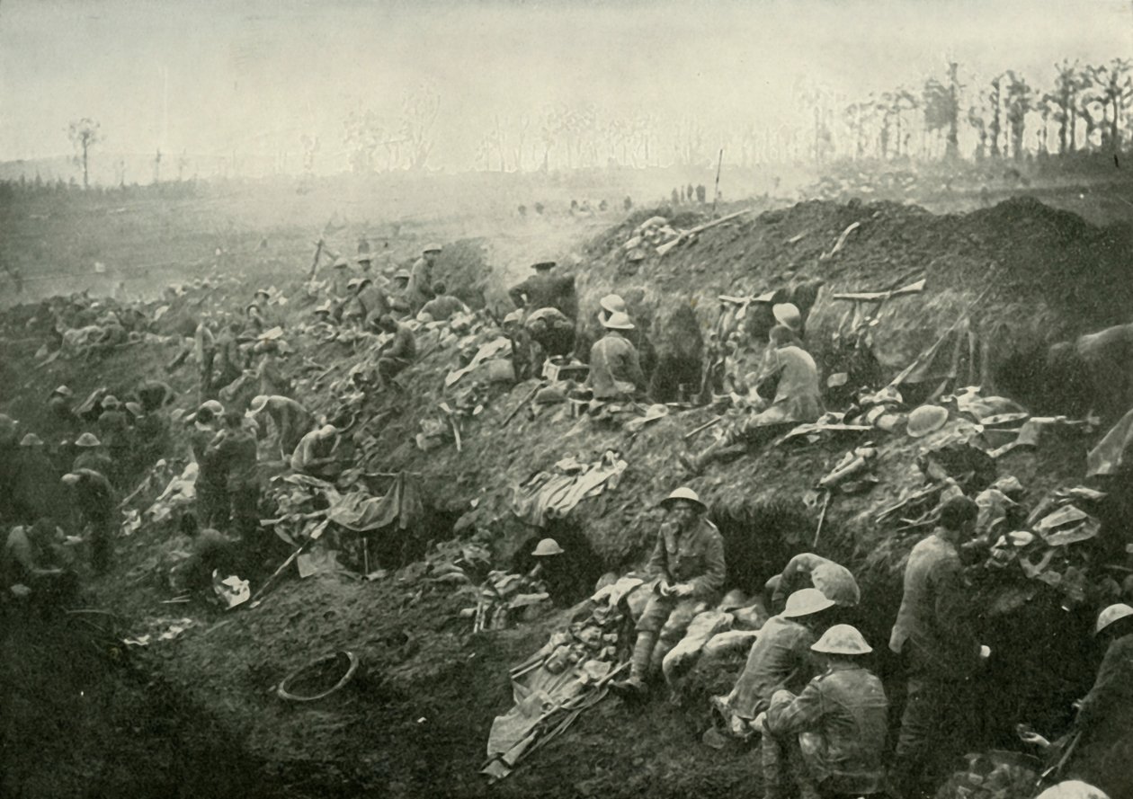 Egy elfoglalt pozíció megszilárdítása, 1919. alkotó: Unbekannt