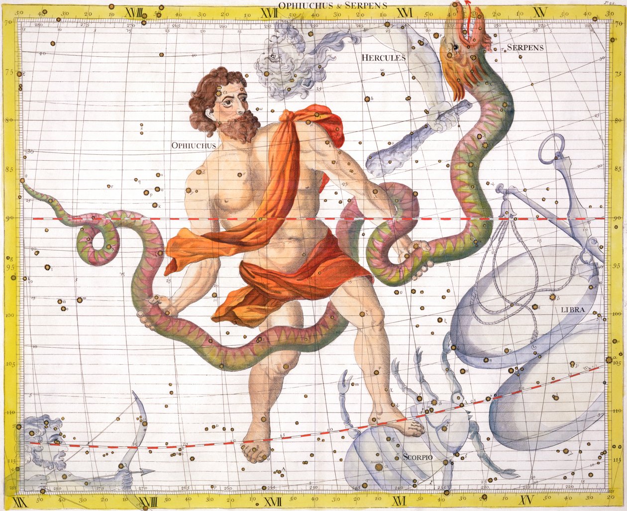 Ophiucus csillagkép, alkotó: Unbekannt